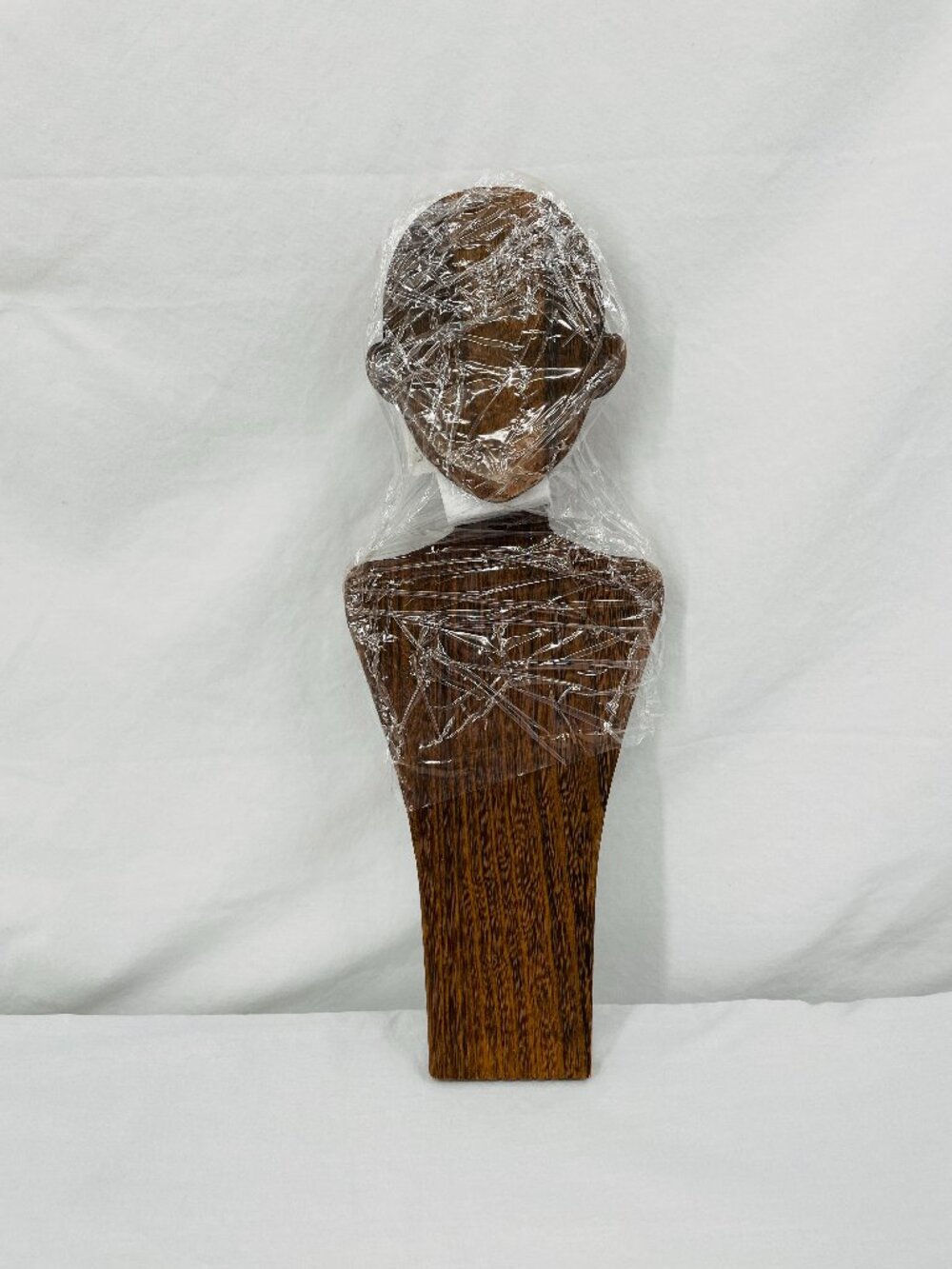 Wooden Sculpture Bust Display